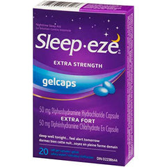 Sleep-Eze Extra Strength Gel Capsules - 20 Count - For Relieving Occasional Sleeplessness
