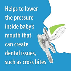Dr. Brown's PreVent Pacifiers – Glow-In-The-Dark, Stage 2, 6-18 months, 2 Pack, Pink Dinosaur and Planet