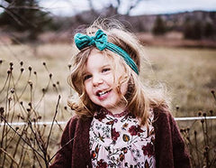 Baby Wisp - Headband - Nylon Bow - Moss - Baby, Infant, Girl 3M