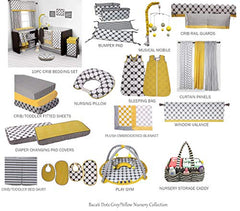 Bacati Dots/Pinstripes Yellow Dots Changing Pad Cover