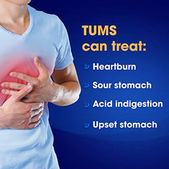 TUMS Extra Strength Smoothies for Heartburn Relief, Assorted Fruit, 140 tablets