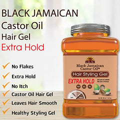 OKAY black jamaican hair styling gel, extra hold 50oz