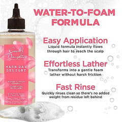 Carol's Daughter Wash Day Delight Water-to-Foam Sulfate Free Vegan Shampoo with Rose Water and Micellar Technology, Paraben Free, Silicone Free, Best for Kinky, Curly Hair, 16.9 fluid ounces