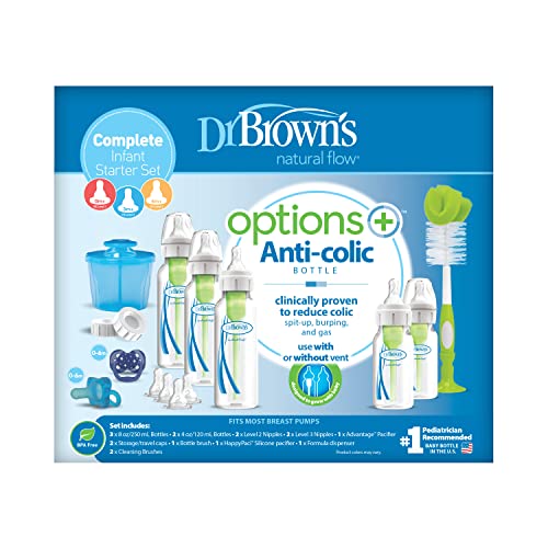 Dr. Brown's Options+ Complete Infant Starter Set, Blue