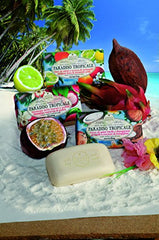 Nesti Dante Paradiso Tropicale Triple Milled Natural Soap - St. Barth's Coconut and Frangipani, 8.8 Oz