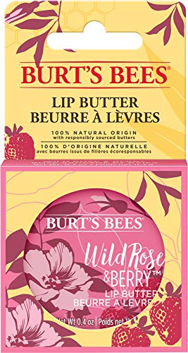 Burt's Bees 100% natural origin Moisturizing Lip Butter with Wild Rose and Berry, 11.3 Grams