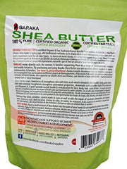 Baraka Fair Trade Pure Organic Shea Butter, 250g