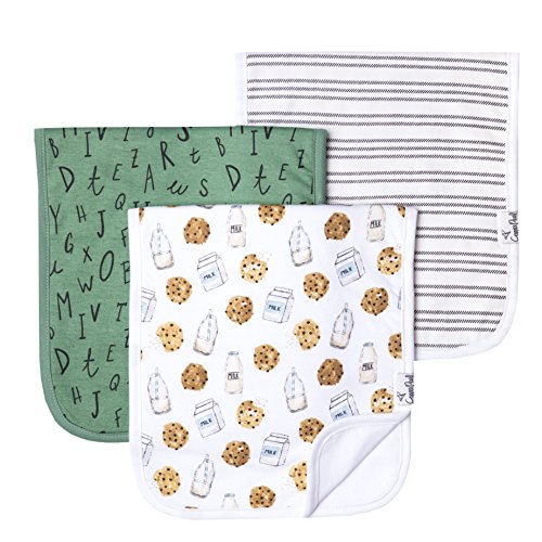 Copper Pearl Baby Burp Cloth Large 21''x10'' Size Premium Absorbent Triple Layer 3-Pack Gift Set "Chip Set", 4 Ounces