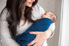 Copper Pearl Large Premium Knit Baby Swaddle Receiving Blanket River, 9.6 Ounces