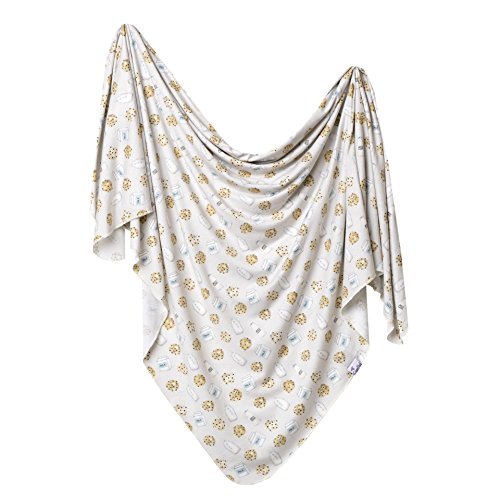 Copper Pearl Large Premium Knit Baby Swaddle Receiving Blanket"Chip", 9.6 Ounces