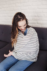 Copper Pearl Baby Car Seat Cover Canopy and Nursing Cover Multi-Use Stretchy 5 in 1 Gift Midtown, 4.8 Ounces