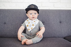 Copper Pearl Baby Bandana Drool Bibs 4 Pack Gift Set for Boys, or Girls, "Chip Set" (Assorted)