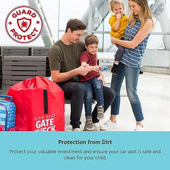 J. L. Childress Gate Check Air Travel Bag for Car Seats, Red