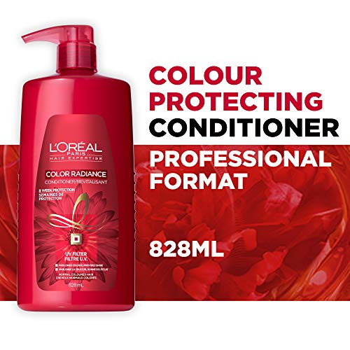 L'Oreal Paris Color Radiance, Conditioner For Colour Treated Hair, With UV Filters to Protect Hair Fibre, 828 mL