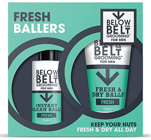 Below the Belt Fresh Ballers Gift Set for All Day Comfort – Keeps Them Clean and Dry