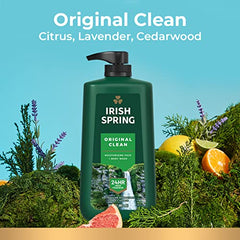 Irish Spring Original Clean Body Wash for Men, 887 mL Pump