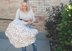 Copper Pearl Baby Car Seat Cover Canopy and Nursing Cover Multi-Use Stretchy 5-In-1 Gift "Autumn"