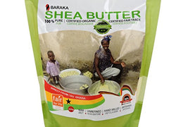 Baraka Fair Trade Pure Organic Shea Butter, 250g