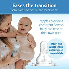 Dr. Brown's Options+ Slow Flow Preemie and Newborn Anti-Colic Bottle Set with 4oz Bottles and HappyPaci