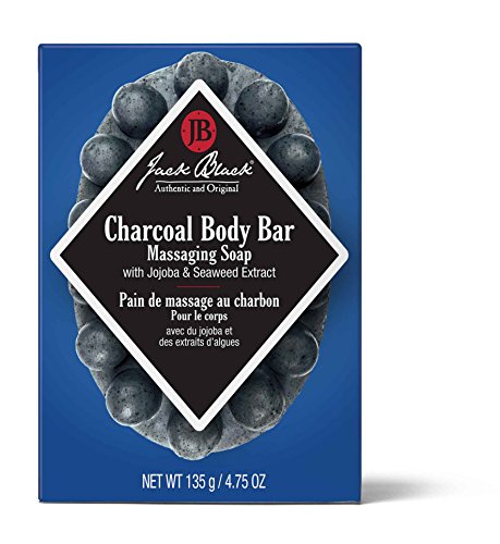 Jack Black Charcoal Body Bar Massaging Soap, 4.75 oz