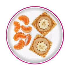 OXO Tot - Stick & Stay Suction Plate - Non-Sliding - Encourage Self-Feeding at Mealtime - Baby Toddler 6 Months - Gray, Large