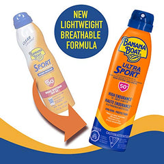 Banana Boat Ultra Sport Sunscreen Spray, NEW FORMULA, Spf 50+, 170g