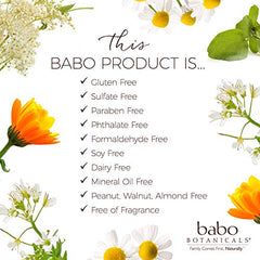 Babo Botanicals Sensitive Skin Fragrance Free Hydra Therapy Lotion for Dry and Eczema-Prone Skin, 8 Fluid Ounce