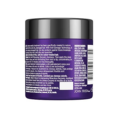 John Frieda Frizz Ease Miraculous Recovery Deep Conditioner, 150 mL - For All Levels of Frizz