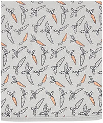 Amazon Essentials Baby Burp Cloths One Size, 6-Pack Grey Bunnies,