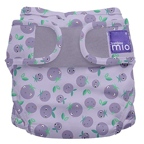 Bambino Mio Mioduo Cloth Diaper Cover, Berry Bounce, Size 1 (< 21lbs)
