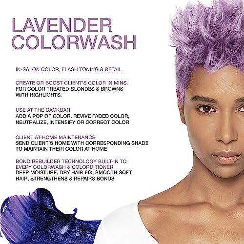 Celeb Luxury Viral Pastel Lavender Colorwash, Color Depositing Shampoo with Bondfix Bond Rebuilder, Semi Permanent Hair Colour Glaze, Vegan Hair Dye, Maintains and Refreshes Light Purple Color