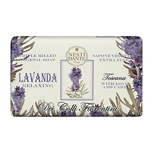 Nesti Dante Soap Bar, Italian Made Triple Milled Bar Soap in Lavender, 250 g (Pack of 1)