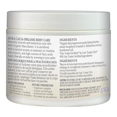 Aura Cacia Certified Organic Unrefined Shea Butter, Fair Trade Certified, 92g
