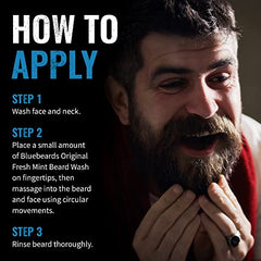 Bluebeards Original Fresh Mint Beard Wash With Peppermint Oil, 8 5 Fl Oz