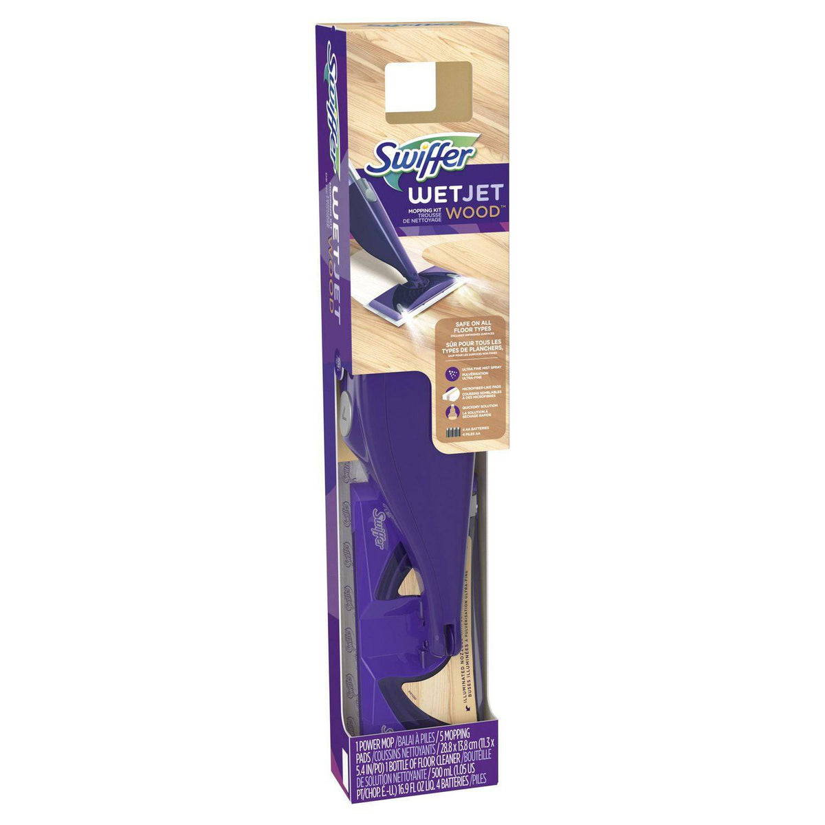Swiffer WetJet Wood Floor Spray Mop Starter Kit - Zecoya
