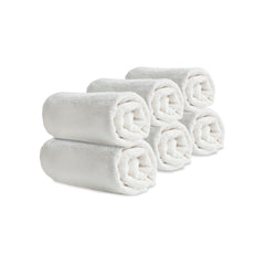 Baby Works Ultimate Bamboo Washcloths - Soft, Absorbent, Hypoallergenic Baby Washcloths Made with Rayon from Bamboo Fibers - Machine Washable - Pack of 6