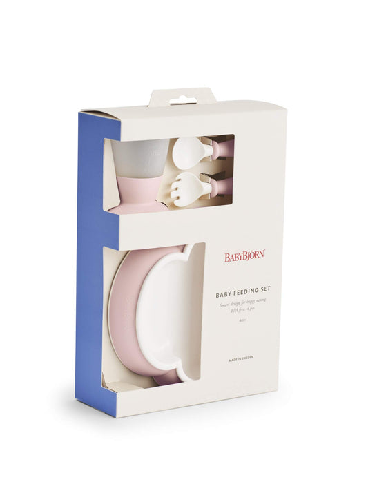 BABYBJÖRN Baby Feeding Set, Powder Pink