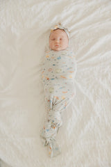 Copper Pearl Large Premium Knit Baby Swaddle Receiving Blanket Cosmos