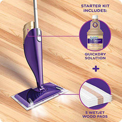 Swiffer WetJet Wood Floor Spray Mop Starter Kit - Zecoya