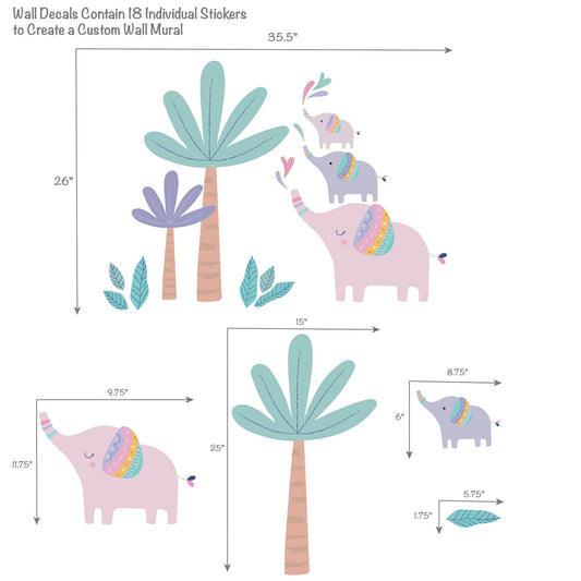 Bedtime Originals Elephant Dreams Wall Decals