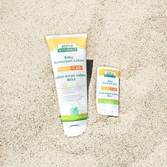 Aleva Naturals Baby Sunscreen Stick SPF 45+, Fragrance-Free, Natural Organic Ingredients, For Babies and Toddlers, Sensitive Skin, Broad Spectrum UVA/UVB Protection - 0.5 oz. /14 g