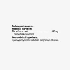 Nature's Way Black Cohosh Root – Hormone Balance for Women – 540mg Herbal Supplement for Menopausal Symptoms – Helps Relieve Menstruation Pain & Premenstrual Symptoms – 100 Vegetarian Capsules