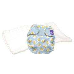 Bambino Mio, mioduo two-piece cloth diaper, dreamy giraffe, size 2 (21lbs+)