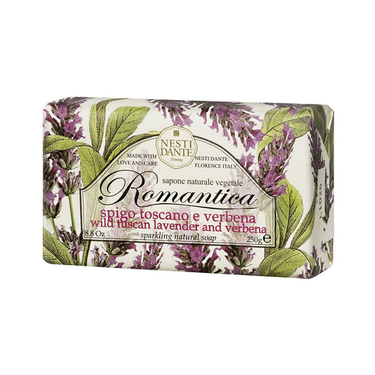 Nesti Dante Romantica Sparkling Natural Soap - Wild Tuscan Lavender and Verbena, 8.8 Oz
