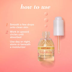 Burt's Bees Truly Glowing Reawakening Glow Booster, Face Serum with Antioxidant-Rich Oils, 100% Natural Origin, Developed with Dermatologists, 15mL