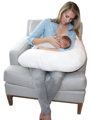 Jolly Jumper Boomerang Nursing Pillow - White